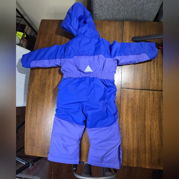 L.L. Bean Purple Snowsuit with Hood 2T - Picture 2 of 5